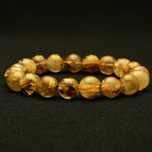 別のアングル写真3: 【輝きの中に奇跡が光る逸品】ゴールドルチルクォーツ　タイチンルチル 太陽放射 一点物 10mm 【 GHB113・30g】虹入り 金運上昇、仕事運向上、邪気払い、集中力向上、精神力強化 プレゼント 贈り物 水晶 浄化発送 ギフト 京海堂