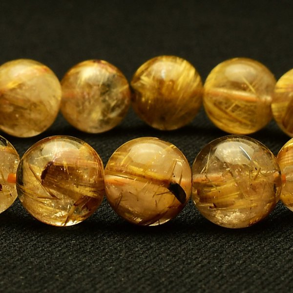 画像6: 【輝きの中に奇跡が光る逸品】ゴールドルチルクォーツ　タイチンルチル 太陽放射 一点物 10mm 【 GHB113・30g】虹入り 金運上昇、仕事運向上、邪気払い、集中力向上、精神力強化 プレゼント 贈り物 水晶 浄化発送 ギフト 京海堂