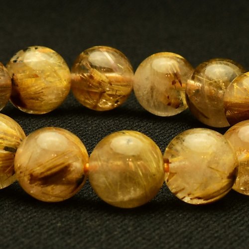 別のアングル写真2: 【輝きの中に奇跡が光る逸品】ゴールドルチルクォーツ　タイチンルチル 太陽放射 一点物 10mm 【 GHB113・30g】虹入り 金運上昇、仕事運向上、邪気払い、集中力向上、精神力強化 プレゼント 贈り物 水晶 浄化発送 ギフト 京海堂