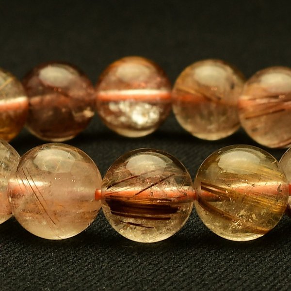 画像8: 【濃密な輝きが美しい】　タイガールチル ブレスレット 11mm　一点物【GHB111】ルチルクォーツブレスレット 仕事運 金運 集中力 判断力 プレゼント　贈り物　太陽放射　水晶　35g　浄化発送 ギフト　京海堂