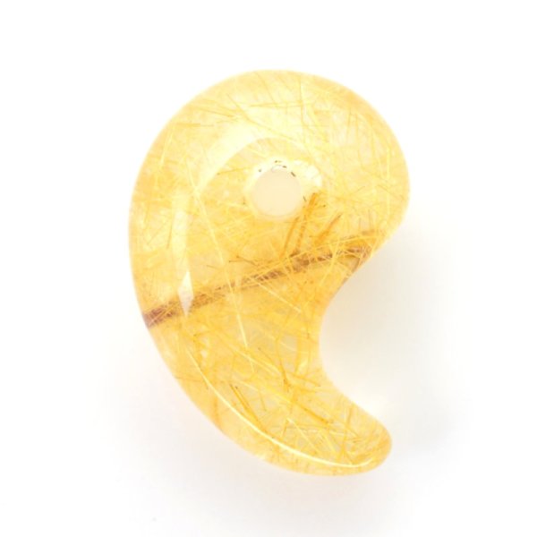 画像2: 【チャンスを呼び込む金針のたすき掛け☆】人気 勾玉 ゴールド ルチル クォーツ 一点物【KMr66】自分らしく 道を切り開く 勝負運・金運・目標達成 クリスマスプレゼント 守護石 京海堂