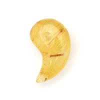 【繊細な金針の美しさが煌めく】人気 勾玉 ゴールド ルチル クォーツ 一点物【KMr53】お守り効果 力が宿る パワーストーン 成功運・金運・運気アップ プレゼント 守護石 京海堂