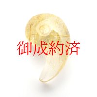 【美しく繊細な金針☆】人気 勾玉 ゴールド ルチル クォーツ 一点物【KMr61】お守り効果 力が宿る パワーストーン 勝負運・金運・目標達成 クリスマスプレゼント 守護石 京海堂