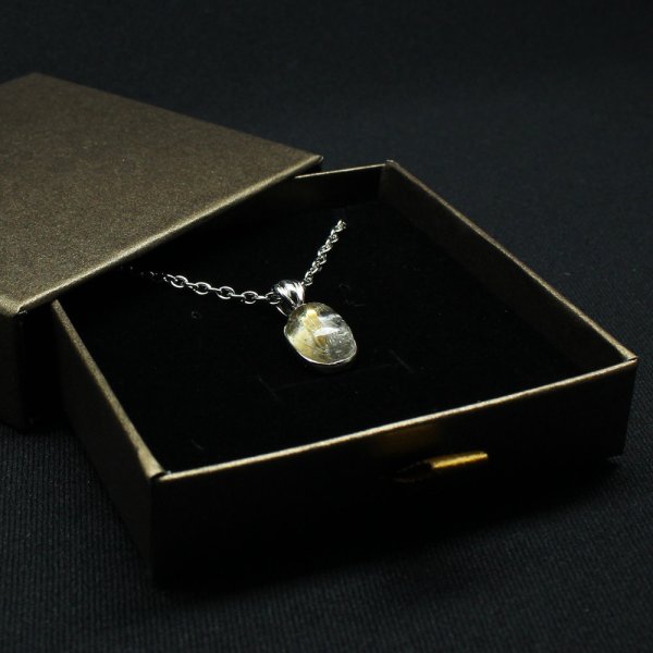 画像5: 黄金針の存在感  一点物  ゴールドタイチンルチル  SV925  ペンダント  KgT27  ケース付  水晶のお守り効果  誕生日  ギフト  贈り物    / 誕プレ 魔除け 運気向上 お揃い クリスマスプレゼント お祝  高品質 / 京海堂