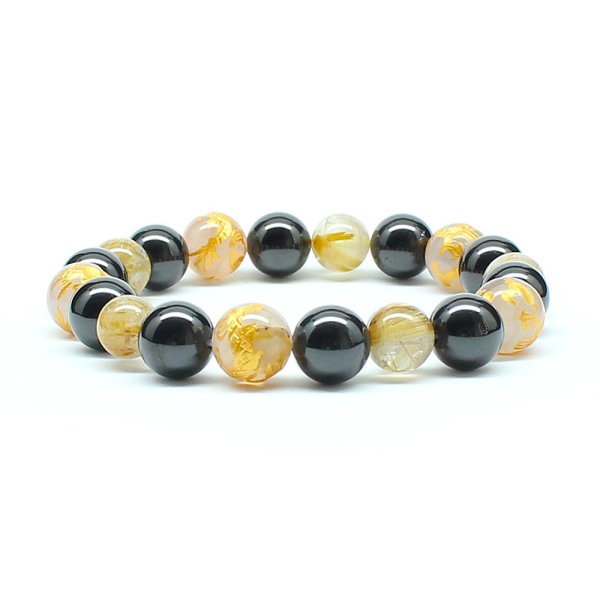 画像7: 【最強の皇帝龍】10ミリ×8mm MIX数珠 五芒星 皇帝龍 ドラゴンアゲート タイチンルチル ブラックスピネル【ブレスレット】 【石言葉*「成功」「情熱」「勝利」「強運」「洞察力」「家族円満」お守り効果 贈り物 ご褒美 お揃い mix4rs1 京海堂
