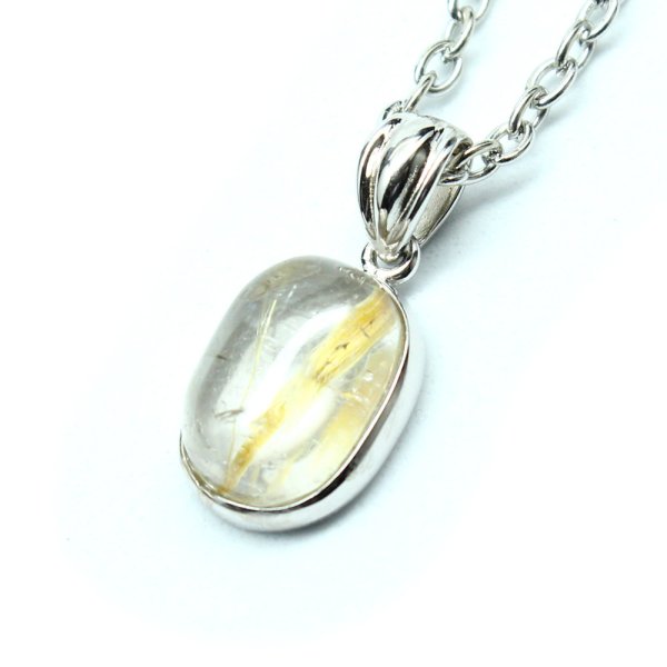 画像3: 黄金針の存在感  一点物  ゴールドタイチンルチル  SV925  ペンダント  KgT27  ケース付  水晶のお守り効果  誕生日  ギフト  贈り物    / 誕プレ 魔除け 運気向上 お揃い クリスマスプレゼント お祝  高品質 / 京海堂