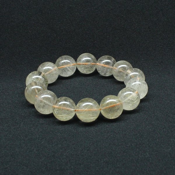 画像4: 綺麗な金針 ゴールドルチル【約16-17mm大玉ブレス】一点物【GHB114】ルチルクォーツブレスレット 無数の針が存在感を放ち地球のパワーを感じる一品 金運上昇 仕事運向上 クリスマスプレゼント 贈り物 水晶 86ｇ 浄化発送 ギフト 京海堂