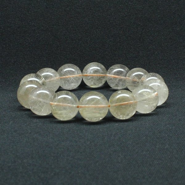 画像9: 綺麗な金針 ゴールドルチル【約16-17mm大玉ブレス】一点物【GHB114】ルチルクォーツブレスレット 無数の針が存在感を放ち地球のパワーを感じる一品 金運上昇 仕事運向上 クリスマスプレゼント 贈り物 水晶 86ｇ 浄化発送 ギフト 京海堂