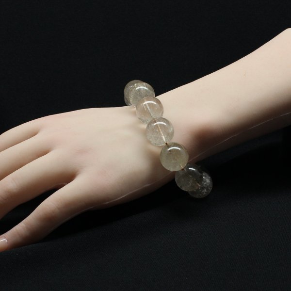 画像11: 綺麗な金針 ゴールドルチル【約16-17mm大玉ブレス】一点物【GHB114】ルチルクォーツブレスレット 無数の針が存在感を放ち地球のパワーを感じる一品 金運上昇 仕事運向上 クリスマスプレゼント 贈り物 水晶 86ｇ 浄化発送 ギフト 京海堂