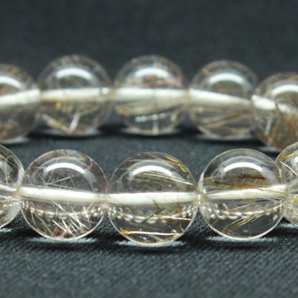 画像6: 【透明度抜群】１２ミリ 一点物 シルバールチル ブレスレット 43ｇ PSir15 銀針水晶 お守り効果 贈り物 ギフト　京海堂