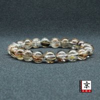 レア物 マルチルチルクォーツ レッド＆ブラウン カラールチル【約9mm ±0.5ブレス】一点物【 GHB118】無数の鉱物が入り　パワーを感じる一品 金運上昇 仕事運向上 クリスマスプレゼント 贈り物 水晶 23ｇ 浄化発送 ギフト 京海堂