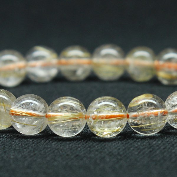 画像11: 末広がり8mmブレスレット ゴールドルチルクォーツ【約8mm ±0.5ブレス】一点物【 GHB121・18g】綺麗な金針クォーツ 金運上昇 仕事運向上 クリスマスクリスマスプレゼント 贈り物 水晶 浄化発送 ギフト 京海堂