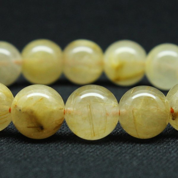 画像9: 金運上昇 ゴールドルチル【GHB122】 11mm 35g 一点物【クリーミーなカラーが綺麗なルチルクォーツブレスレット 仕事運向上、直感力向上、集中力向上、精神力強化 クリスマスプレゼント 贈り物 水晶 浄化発送 ギフト 京海堂