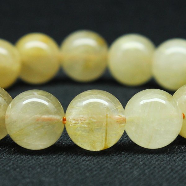 画像7: 金運上昇 ゴールドルチル【GHB122】 11mm 35g 一点物【クリーミーなカラーが綺麗なルチルクォーツブレスレット 仕事運向上、直感力向上、集中力向上、精神力強化 クリスマスプレゼント 贈り物 水晶 浄化発送 ギフト 京海堂