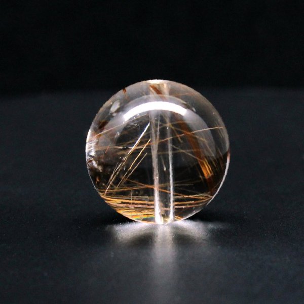 画像10: 2珠セット ブラウン＆コッパーカラーが魅力の14mm 金針が美しい一点物 ルチルクォーツ 【GHTU28 8g】粒売り ハンドメイド 交換用ゴム付＆巾着1枚 【金運・ビジネス運・人間関係・目標達成】 金針水晶 お守り効果 ご褒美 お揃い ギフト 京海堂