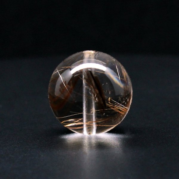 画像11: 2珠セット ブラウン＆コッパーカラーが魅力の14mm 金針が美しい一点物 ルチルクォーツ 【GHTU28 8g】粒売り ハンドメイド 交換用ゴム付＆巾着1枚 【金運・ビジネス運・人間関係・目標達成】 金針水晶 お守り効果 ご褒美 お揃い ギフト 京海堂