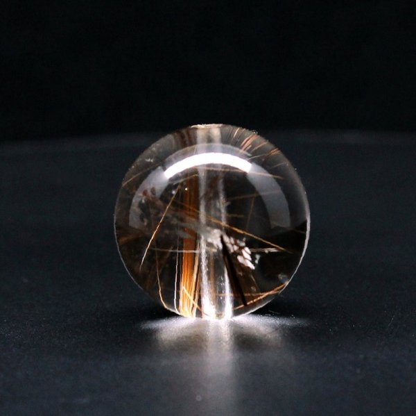 画像12: 2珠セット ブラウン＆コッパーカラーが魅力の14mm 金針が美しい一点物 ルチルクォーツ 【GHTU28 8g】粒売り ハンドメイド 交換用ゴム付＆巾着1枚 【金運・ビジネス運・人間関係・目標達成】 金針水晶 お守り効果 ご褒美 お揃い ギフト 京海堂