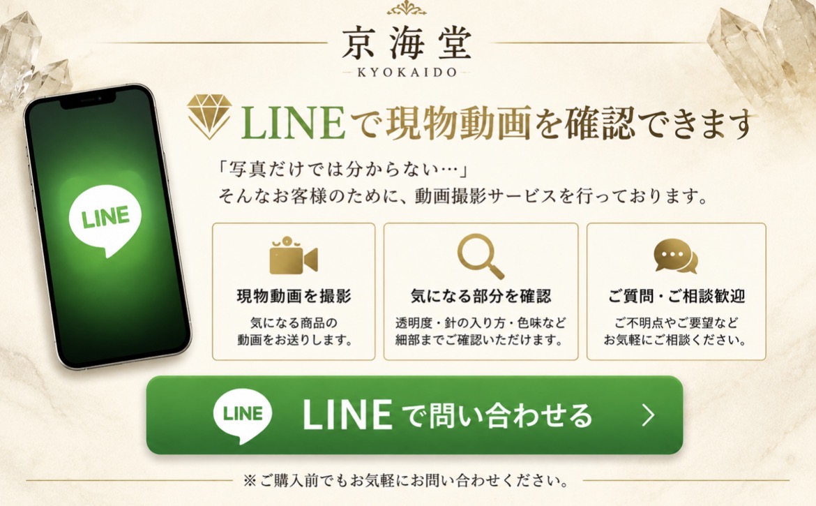 LINEで現物動画を確認できます