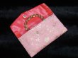 画像2: 天然石ブレスレット・ネックレスを収納する御念珠袋　高級感溢れるピンク柄