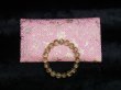 画像3: 天然石ブレスレット・ネックレスを収納する御念珠袋　高級感溢れるピンク柄