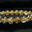 画像6: お試し現品価格！金針水晶ゴールドルチル８ミリ数珠ブレスレット！Ｒ１４５
