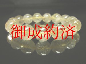 画像: 【写真現物１点物】　ゴールドルチルブレスレット　金針水晶数珠　１３－１４ミリ玉　Ｒｘ３７　開運招来　レディースメンズ　パワーストーン　ルチル　開運　１点物　目玉　ギフト　贈り物