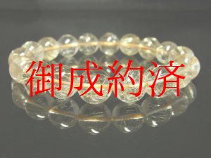 画像: 【現品一点物】　ゴールドルチルブレスレット　金針水晶天然石数珠　１２ミリ　ＲＫ３　開運招来　レディースメンズ　パワーストーン　ルチル　開運　１点物　目玉　ギフト　贈り物