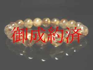 画像: 現品一点物 タイガータイチンルチルブレスレット 虎目金針水晶数珠 12ミリ 50ｇ Ｔｉｒ56 最強金運数珠 タイガーアイ レディースメンズ パワーストーン ルチル 開運 １点物  七五三 いい夫婦の日 勤労感謝の日 ご褒美 誕生日 ギフト