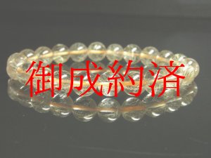 画像: 絶対お得 現品一点物 ゴールドルチルブレスレット 金針水晶天然石数珠 ８ミリ Ｒ１１ 開運招来  最強金運パワーストーン ルチル 開運 目玉 ギフト 贈り物  いい夫婦の日 勤労感謝の日 ご褒美 クリスマス Xmas 誕生日