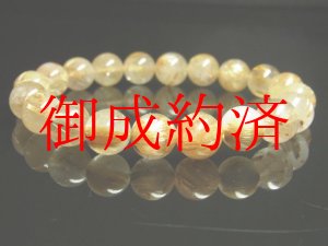 画像: 現品一点物 ゴールドタイチンルチルブレスレット 金針水晶天然石数珠 １０ミリ Ｒ１０ 開運招来  最強金運パワーストーン ルチル 開運 目玉 ギフト 贈り物  いい夫婦の日 勤労感謝の日 ご褒美 クリスマス Xmas 誕生日