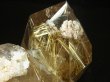 画像1: オススメ 現品一点物  ゴールドルチル ポイント 原石 ２２３ｇ シラー 虹入り レインボー 金針水晶 運気を高める 天然石 鑑賞石 ＧＺ３