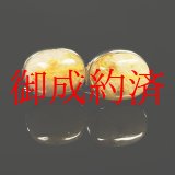 画像: オリジナルアイテム  現品一点物 ゴールド ルチルクォーツ カフリンクス スウィブル式 カフスボタン Ｃｕｒ７ ギフトケース付 金針水晶 シルバー925 最強金運  高級 パワーストーン ルチル   贈り物  送料無料 京海堂 プレゼントにも 京海堂 ギフト