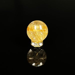 タイチンルチルクォーツ（金針水晶）９－１０ミリ - パワーストーン