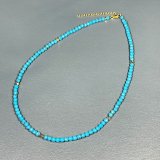 画像: 彩りが最高です  K18ビーズ  カットターコイズ  ネックレス  アジャスター有  Kgn2  / 誕プレ 魔除け 運気向上 お揃い クリスマスプレゼント お祝  高品質 / 京海堂