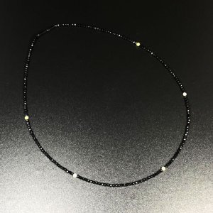 画像: キラキラ感がハンパない  カットゴールドルチル  ブラックオニキス  ネックレス  Onr7  ケース付  / 誕プレ 魔除け 運気向上 お揃い クリスマスプレゼント お祝  高品質 / 京海堂