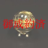 画像: ギラギラがたまらない  １８ミリ 一点物 1粒売り ゴールド タイチンルチル 虹入金針水晶 パワー充填の赤座布団 祈願桐箱付 ＳＧＴ３ 商品動画あり 合格祈願 ギフト 京海堂