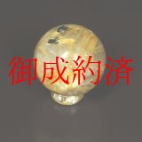 画像: 金針の入り方がおもしろい  一点物  1粒売り  16ミリ  太陽放射タイチンルチル  KH55  水晶のお守り効果  贈り物   /プレゼント お祝 高品質 / 京海堂