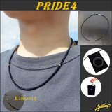 画像: クリスマス プレゼントにおすすめ アンドループ typeプライド4 ネックレス ブラックスピネル K18ゴールド使用 【andloop/pride4】スポーツネックレス プロ野球選手愛用 ご褒美 Xmas 贈り物 ギフト オリジナルブランド 京海堂