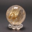 画像8: 透明感と綺麗な金針魅力のスフィア  一点物  ゴールド  タイチンルチル  スフィア  約23mm  16g  GHRSF10【動画有】  縁起が良い  水晶のお守り効果  目標達成の力  誕生日  贈り物   /プレゼント お祝 高品質 / 京海堂