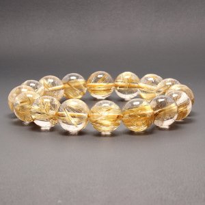 画像: 最高峰ランク金針ルチル12mm 一点物【GRHT1】透明感が段違いクォーツ 【大開運セット付】 商品動画あり 合格祈願 ギフト 父の日 母の日プレゼント 贈り物