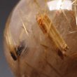 画像9: 【無数の針と鉱物が内包した魅力の1点！】約13ミリ タイチン太針ルチル 一点物 1粒売り  巾着1枚 GHTU2【運気・人間関係を向上・金運・家族円満】 金針水晶 お守り効果  ギフト 京海堂