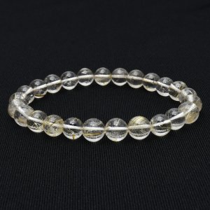 画像: 繊細な金針が上品な一本 ゴールドルチル 7〜8 mm 一点物 ルチルクォーツブレスレット【GHB14】 ビジネス、金運UP、直感力向上、集中力向上、自己成長、目標達成 プレゼント 贈り物 水晶 16ｇ 浄化発送 ギフト 京海堂