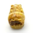 画像3: 【キャッツアイ効果あり☆】1点物 ゴールド タイチンルチル クォーツ 貔貅 ヒキュウ 【GHHKU3】3ｇ 商談 面接 交渉 勝負運 邪気払い お守り ご褒美 天然石ビーズ 貫通穴あり ルチルクォーツ 効果 京海堂