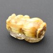 画像1: 【キャッツアイ効果あり☆】1点物 ゴールド タイチンルチル クォーツ 貔貅 ヒキュウ 【GHHKU3】3ｇ 商談 面接 交渉 勝負運 邪気払い お守り ご褒美 天然石ビーズ 貫通穴あり ルチルクォーツ 効果 京海堂