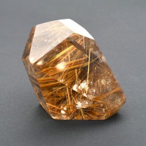 画像: 【透明度抜群！光と銅針の芸術品】一点物　　コッパールチル　太陽放射原石　15g　GHG3巾着1枚＆座布団付　　金運アップ　成功を引き寄せる石　仕事運向上　お守り　パワーストーン　贈り物　ギフト　京海堂