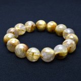 画像: 【金針の圧倒的な存在感】 14mm 一点物【GHB44】タイチンルチルクォーツブレスレット ゴールド 太針ルチル 天然石 金運上昇、仕事運向上、直感力向上、集中力向上、精神力強化 プレゼント 水晶 63g 浄化発送 ギフト 京海堂