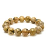 画像: 【密に放たれた黄金針×艶やか光沢の逸品】14mm 一点物【GHB46】太陽放射ルチルクォーツブレスレット 成功・財運・行動力 プレゼント 贈り物 水晶 70g 浄化発送 ギフト 京海堂