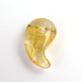 画像: 【輝く金針の美しさ☆】人気 勾玉 ゴールド ルチル クォーツ 一点物【KMr55】お守り効果 力が宿る パワーストーン 勝負運・金運・目標達成 プレゼント 守護石 京海堂