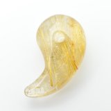 画像: 【金針の流れが美しい☆】人気 勾玉 ゴールド ルチル クォーツ 一点物【KMr59】お守り効果 力が宿る パワーストーン 勝負運・金運・目標達成 プレゼント 守護石 京海堂