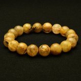 画像: 【黄金の成功へ導く】ゴールドルチルクォーツ ブレスレット11-12mm GHB101・40g 財運上昇、ビジネス運向上、邪気払い、集中力向上、前向きな活力 プレゼント 贈り物 水晶 浄化発送 ギフト 京海堂